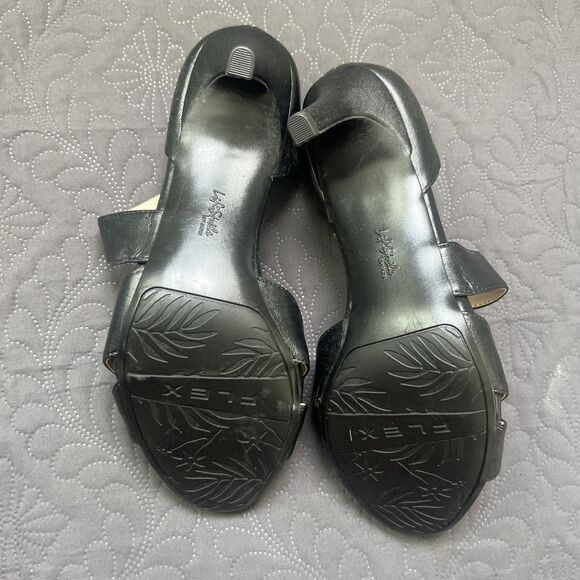 LifeStride HEIRLOOM MEGA Strappy Comfort Sandals Heels SZ 9.5 Wide NIB Career - Picture 7 of 11